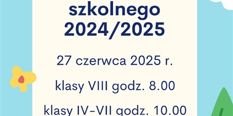 Zakończenie roku szkolnego